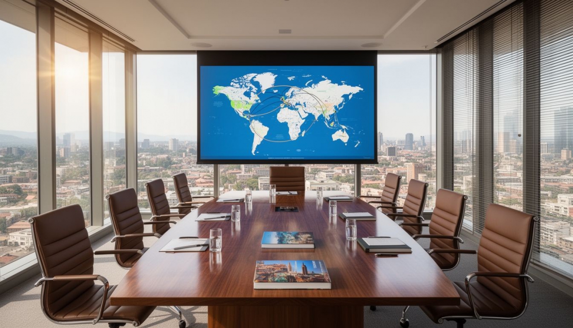Professionals attending an international conference with Visit & Work Travel Agency's support