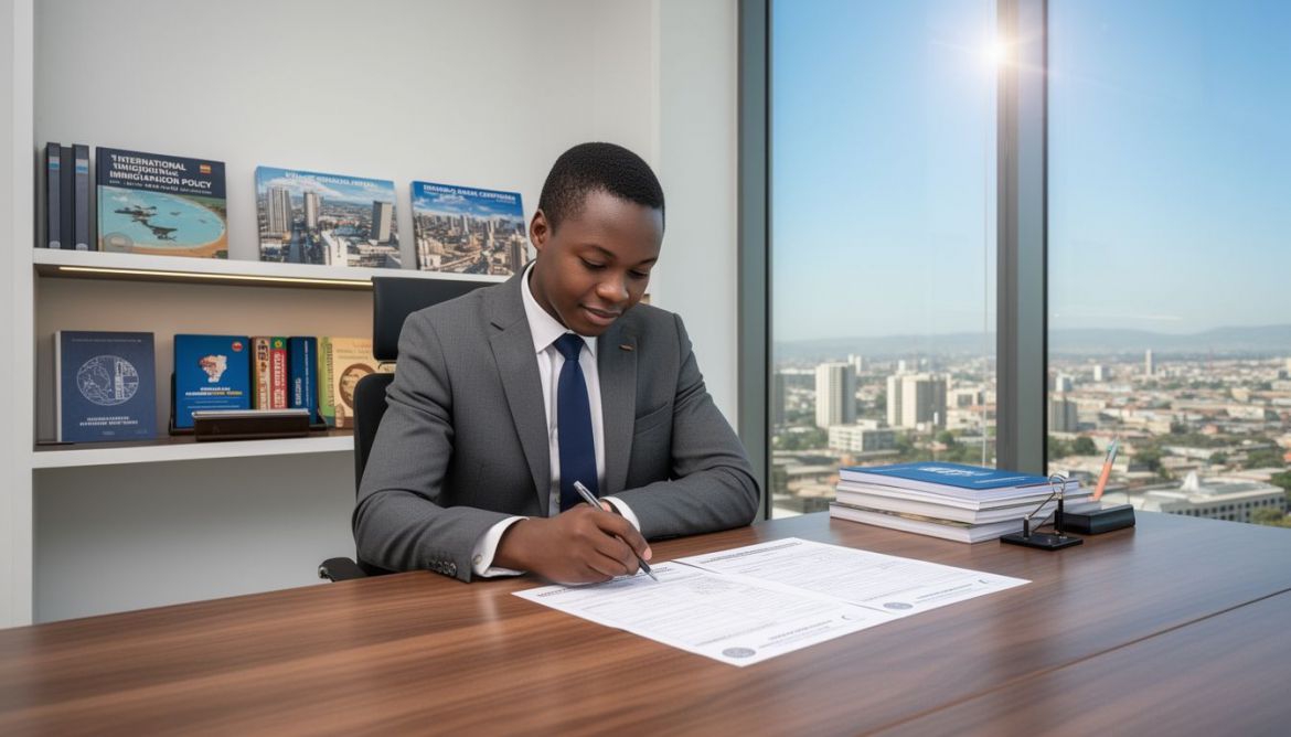 Official Kenya Birth Certificate document being processed by Visit & Work Travel Agency
